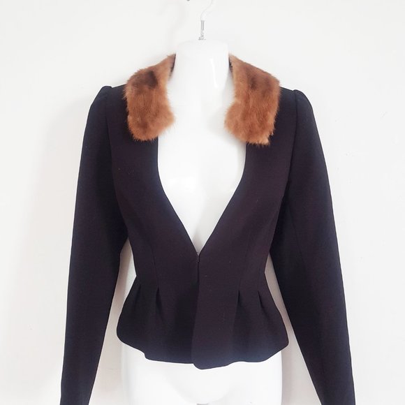 1960s Vintage Brown Mink Collar, Honey Brown Mink Fur Scarf - Picture 7 of 8